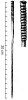 EPG-1041 - Épingle à tête oblongue ornée, variante du type de Haguenau