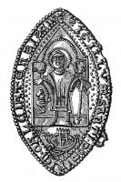 ESP-7057 - Enseigne de pèlerinage : saint Dominique de la Chaussée