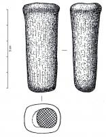 MAR-1006 - Marteau à douillebronzeMarteau à douille, circulaire ou ovalaire au sommet, et corps de section ovalaire ou ovalo-rectangulaire. L'ouverture de la douille peut présenter un bourrelet.