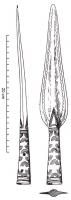 PTL-1007 - Pointe de lance à douille: type à décor d'arceaux