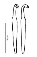 RTO-4004 - Dent de râteauferDent droite ou légèrement courbe, de section carrée avec soie centrée formant deux épaulements plus ou moins marqués. 