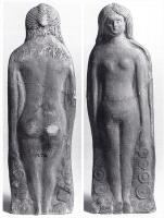 STE-4536 - Statuette : Vénus sur gaine, PESTIKAterre cuiteTPQ : 100 - TAQ : 200Vénus dite 